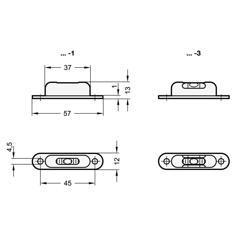 Ganter Normelemente | Longitudinal slibelle - GN 2282-MSR-57-G-50-3.