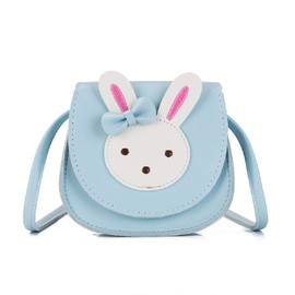 ANKOMINA Little Girls Purse Cute Cartoon Bunny Rabbit Cat Crossbody Shoulder Bag Coin Wallet Handbag for Kids Toddlers