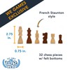 Classic Chess Set - Walnut Wood Board 12 in