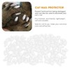 Cat Nail, 100Pcs Soft Cat Nail Cover Protector with Glue