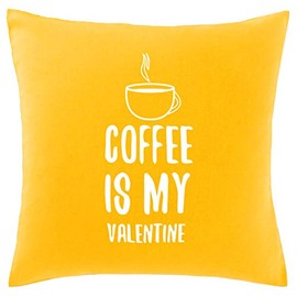 Hippowarehouse Coffee is my valentine Printed bedroom accessory cushion cover case 41x41cm