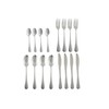 APOLLO Stainless Steel Martele Cutlery Set, Set of 16, Silver,