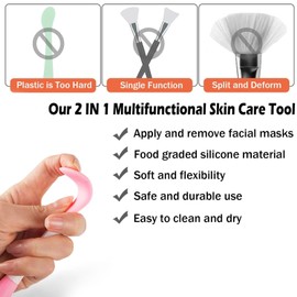 Facial Cleansing Brush,Pore Cleaning Brush Silicone for Skincare(2Pcs)