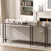 YATINEY Narrow Console Table with Outlets, 70.9" Sofa Table Narrow