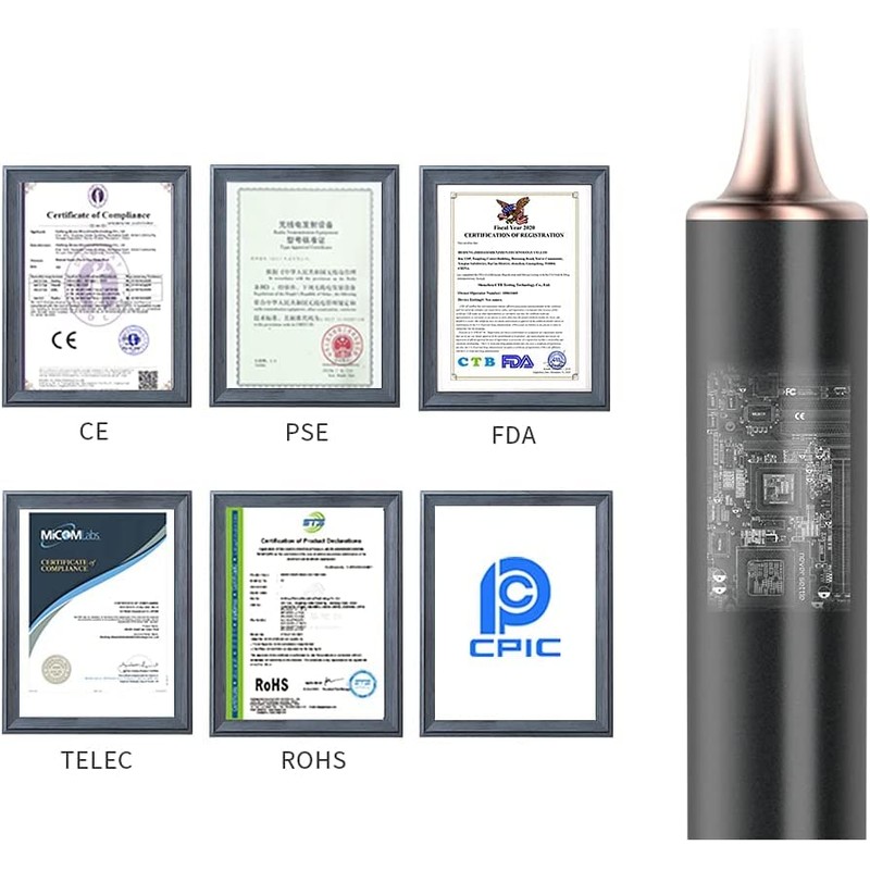 qipower スマート耳かき QE-15 ブラック【レンズIP67/500万画素/連続稼働85分/6軸ジャイロスコープ】 マゼビス IOT-QP-15-BK