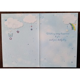 Congratulations You Have a Beautiful Baby Boy Card