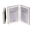6 x 8-inch Silver Flat Edge DOUBLE PORTRAIT Photo Frames