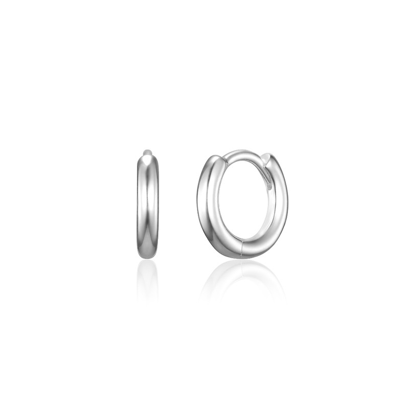 925 Silver Basic One-Touch Ring Earrings Gift Package / 925실버
