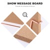 jojofuny 31x23cm Cork Board with Stand, Double Sided Cork Notice