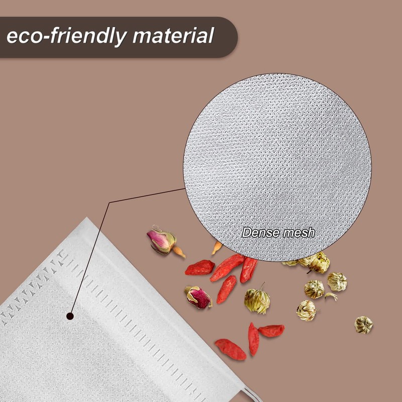 50 PCS Cotton Muslin Drawstring Bags, Jagowa Reusable Tea Bags