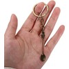 Rosojodg Silver Mini Crown Spoon Keychain, Key Ring Christmas Kitchen