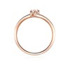 Trilani Women's Engagement Ring Sterling Silver Rose Gold-Plated with White