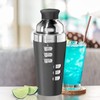 Oggi 23-Ounce Stainless Steel Cocktail Shaker, Black