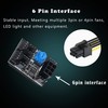 MEIRIYFA 3 Pin 4 Pin Fan Adapter PWM PC Chassis