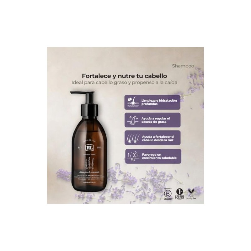 SHAMPOO NATURAL LAVANDA ORGANICA MS.LADY