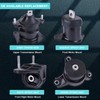 Slakerbe 4PCS Engine Motor Mount Set, A4526HY A4572 A65004 A4561