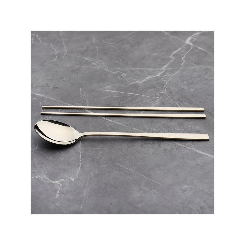 Bloom at Home Titanium Laser-Glazed Arabesque 5-Piece Cutlery Set (27