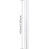 2-Piece Hollow Ultra Smooth Clay Rollers - Solid Acrylic Tube