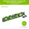 Greenlee L107 Electrician's Magnetic Torpedo Level with Conduit Bending Offset