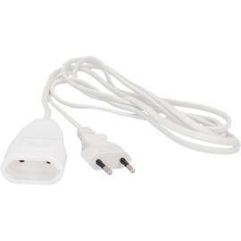 Unitec UNITEC Euro-Verl?ngerung mit Stecker und Kupplung, 2 Meter, wei?