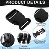 GOWTX 12Pcs Side Release Buckle Set, Plastic Snap Buckle, Rucksack