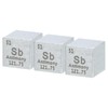 sourcing map 3 Pcs Antimony Cube, 0.39 Inch High Density