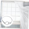 ULTECHNOVO Curtain Tiebacks Simple Design for White Curtains No Drill