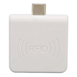 RFID ID Mobile Phone Card Reader Type C Interface 125Khz Portable Smart Card Reader White