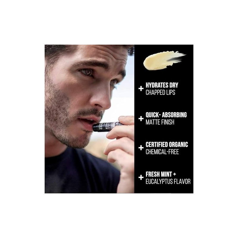 Moisture Fix Lip Balm For Men - 4 Pack -