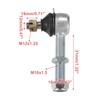 X AUTOHAUX M12x1.25 Left Right Ball Joint Fit for 150CC