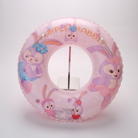 International Colorful Cartoon Rabbit Swim Ring for Children, Men, and Women Rabbit with Handle 50cm 20ea