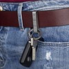 [FEGVE] TISUR Motorcycle Key Holder, Titanium Belt, Carabiner, Stylish, Key