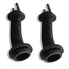 2Pcs 30MMx30MM Car Wire Harness Door Tube Dust-Proof Tube Black