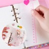 Luoperyuan 6 Holes Pages Binder Notebook Binder Ruler, 6 Pcs
