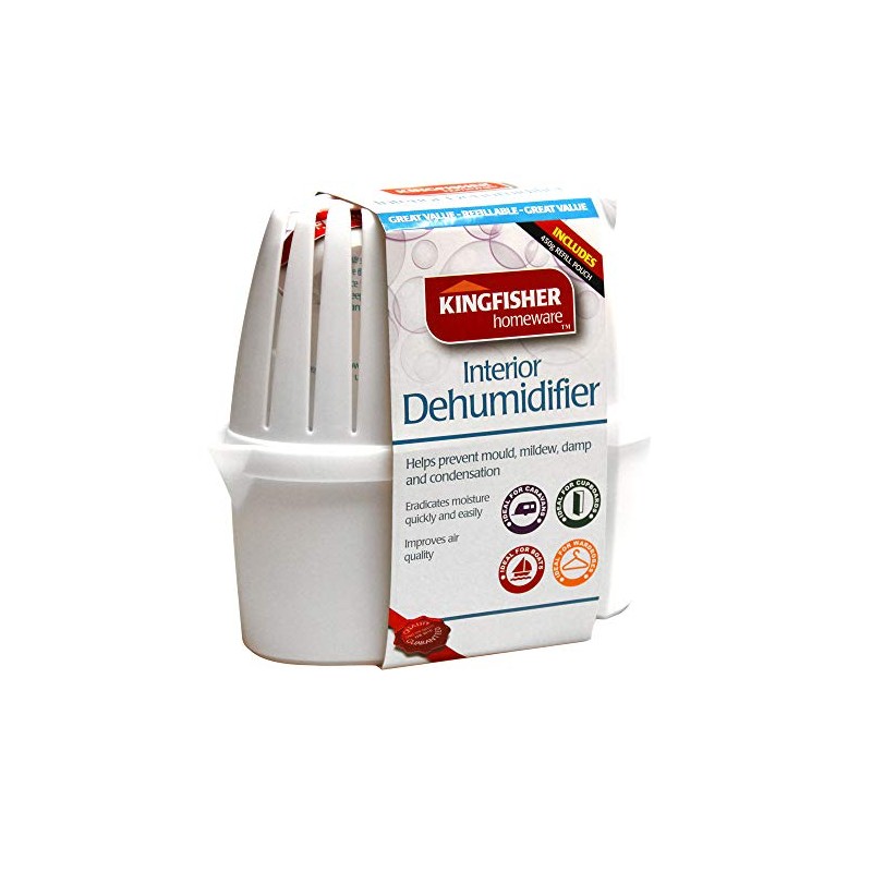 Kingfisher DHS2 Refillable Dehumidifier, Transparent, One Size