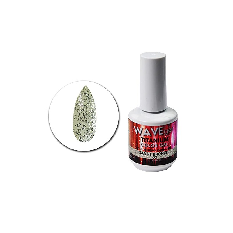 WAVEGEL Glitter Nail Gel Polish - Titanium Collection - #2