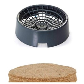 Moondown Farm Pigeon Nest Bowls - Robust Heavy Plastic with Jute Liners (2 Pack)