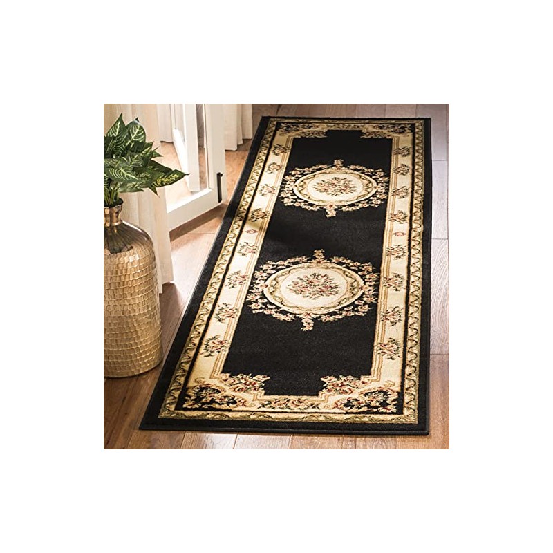 SAFAVIEH Lyndhurst Collection Runner Rug - 2'3" x 8', Black