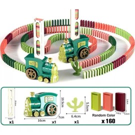 SJTR Tren Para Acomodar Y Tirar Fichas De Domino 160 Piezas