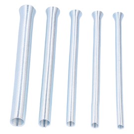 Natudeco 5Pcs CT5050 Air Conditioner Pipe Bending Tool Spring Tube Bender Set Resilient Copper Aluminum Tubes Electrical Wire Manual Spring Small Bender for 5/8 1/2 3/8 5/16 1/4