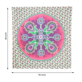 Oussum Pink Floral Tapestry Wall Hanging Hippie Bedspread Dorm Decor Bedding Tapestry