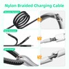 A-Pce 4-in-2 Multi Charging Cable with Smartwatch Charging, Black-4FT