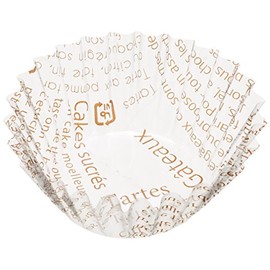 Daikoku Industry 3775063 Commercial Side Dish Cup Patisserie Film Case, Brown, 6F, Bottom Diameter 1.6 x Height 0.8 inches (40 x 20 mm), 500 Sheets