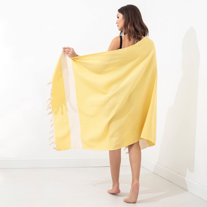 KZY LONDON Beach Towel 2 Pack Large Turkish Beach Towels