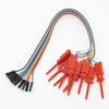 Pxyelec Test Hook Clip, 10 in 1 Logic Analyzer Cable