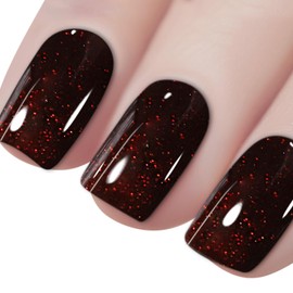 Vishine 16ML Gel Nail Polish 1Pcs Pearl Brown Color Gel Polish Long-Lasting Nails Gel Soak Off Fall Gel Nail Polish Nail Art Manicure Salon at Home, 0.54OZ L043