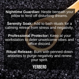 Yerbero - Black Salt for Protection 6oz (170g) - Sal Negra - Essential Wiccan & Witchcraft Supplies for Rituals, Spells, and Purification - Premium Sal Negra for Brujeria, Spiritual Cleansing.