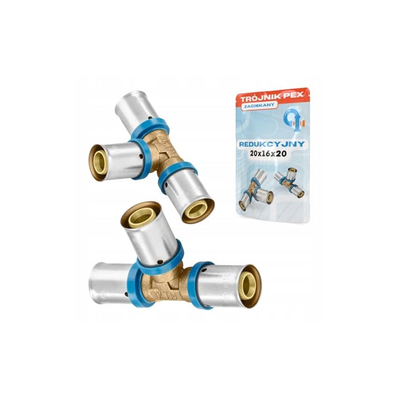 Rimex Press Fitting PEX T-Piece 20 x 16 x 20