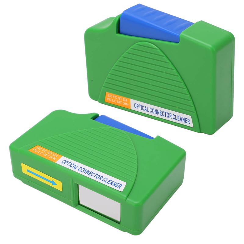 Fiber Optic Cleaning Box Efficient Optical Fiber Connector Cleaner ABS