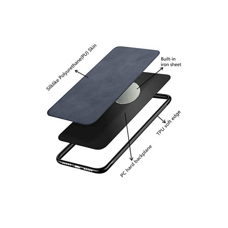 Kepuch Silklike Case for Redmi Note 13 Pro+, Built-in Metal